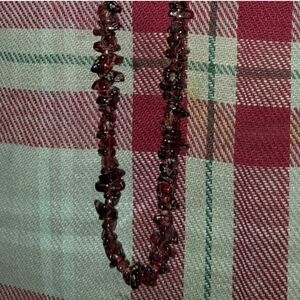 Elegant Red Beaded Necklace